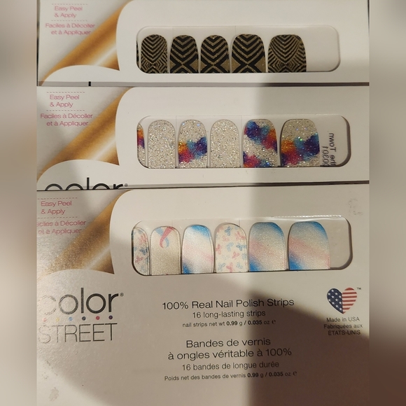 Colorstreet (bundle set of 3) Nail Strips - Picture 1 of 7